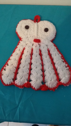 Manique crochet forme - manique, hibou