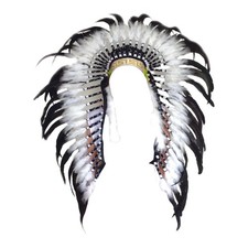 Coiffe indienne en plumes pour