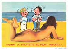 AUXP10-0654-HUMOR - HOW DO YOU FIND IT MY INFLATABLE DOLL