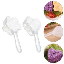 1 SET 2PCS Heart Heart Plum