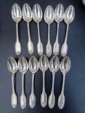 12 petites cuillères métal