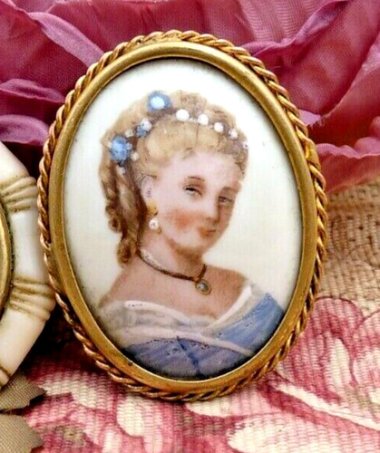 Ancienne broche métal et - métal,