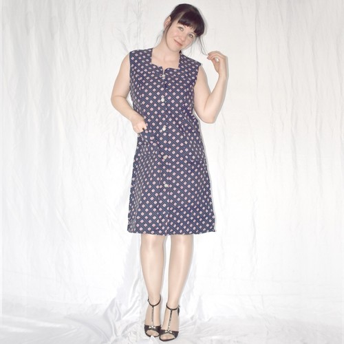 Rustling nylon smock apron m - smock,