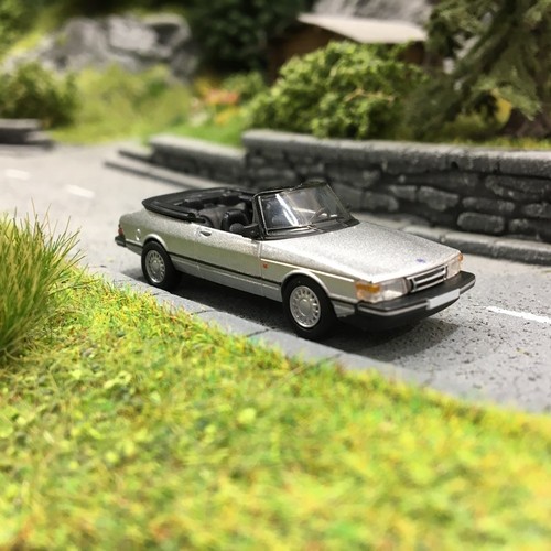 Saab 900 cabriolet grise - saab,