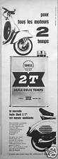 1958 ADVERTISEMENT SHELL OIL 2-T MOTOR OIL FOR ALL ENGINES 2-STROKE - SCOOTER