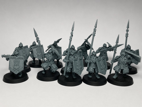 12x guerrier nain lancier - 12x,