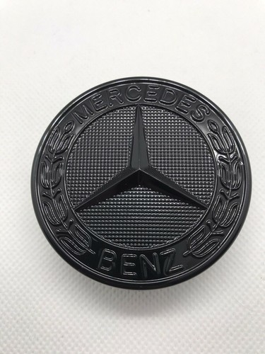 Logo capot mercedes - logo, noir