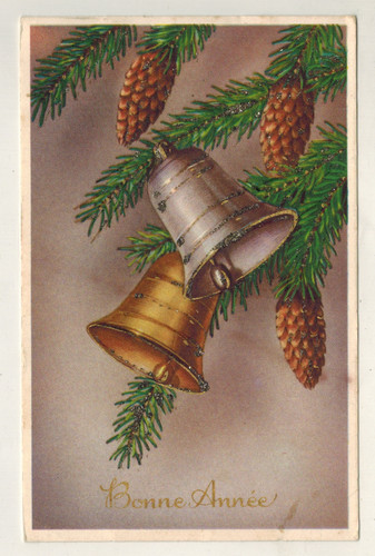 1954 old postcard happy new - 1954-old, postcard-happy