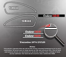 YAMAHA 1974 DT125 DECAL GRAPHIC KIT LIKE NOS