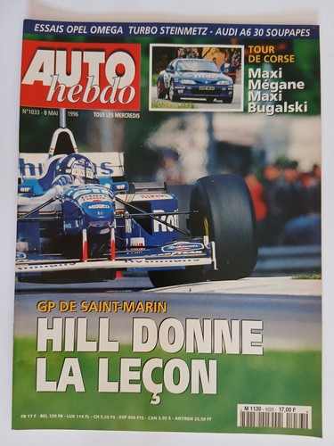 Auto hebdo 1033 - auto, 8/5/1996