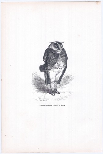 Animaux savants granville - savants, 1842