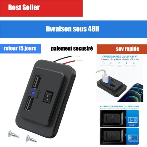 Chargeur voiture usb double - chargeur,