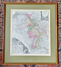 Ancien Gravure Montre Du Rhin