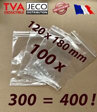 LOT 100 sachet zip pochette