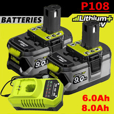 18V batterie Pour RYOBI 8000mAh ONE & Plus batterie lithium RB18L50 P108 P109