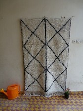 beni ourain authentic rug 100% WOOL Moroccan berber rug, tapis beni ouarain
