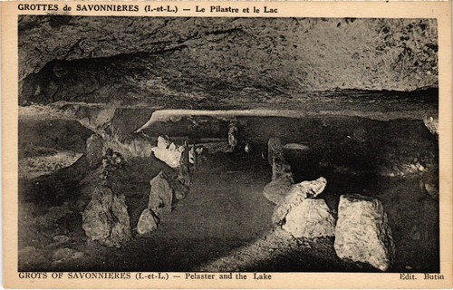 Cpa savonnieres grottes - cpa,