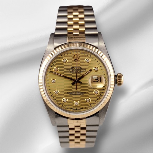 Rolex datejust 36mm jaune - or,