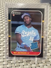 1987 87 Donruss Baseball Bo Jackson Rookie RC #35 Royals Raiders BEAUTIFUL CARD