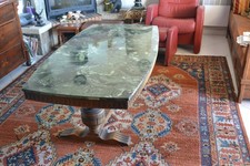 table basse plateau marbre