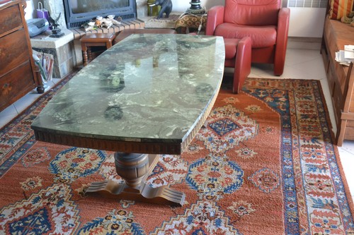 Table basse plateau marbre - basse,