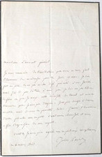 FAVRE (Jules), Avocat.  Lettre