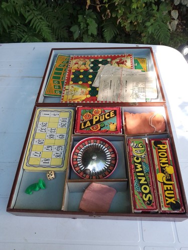 Ancienne malette jeux avec - ancienne,