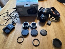 CANON EOS 1000D - FULLY WORKING AND WITH 3 LENSES BUT HAS CRACKED VIEWFINDER