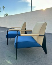 Pair Of Jean Prouve 1939 Fauteuil De Salon Lounge Chairs By Vitra