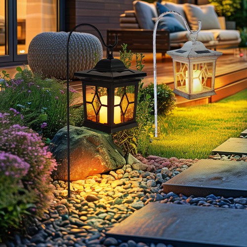 Solaire led lanterne jardin - solaire,