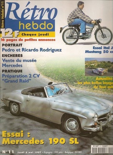 Retro hebdo mercedes 190 sl - hebdo,