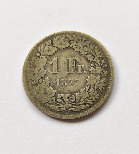 Suisse monnaie franc - suisse, 1877