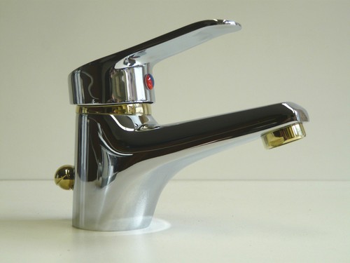 Robinet lavabo chromé - robinet, chromé/or