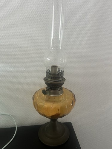 Lampe pétrole verre - lampe,