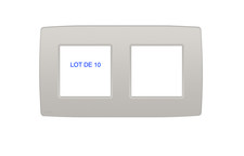 NIKO 102-76800 plaque de recouvrement double entrave 71 mm light grey