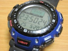 Casio Pro Trek PRG-40 Blue Rare Military Watch Used