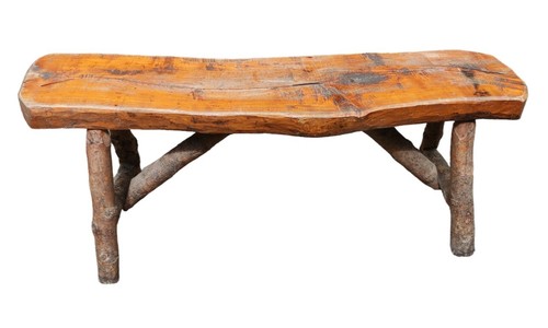 Ancien banc cave - cave, bois