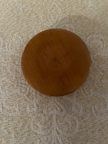 Ancien écrin buis tourné - en,