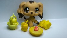 LPS Tan Brown Cocker Spaniel dog #575 Authentic Littlest Pet Shop - 159
