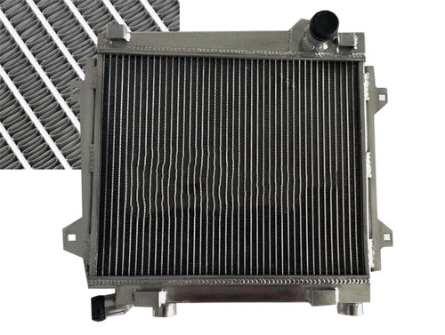 3row aluminum radiator - aluminum, pour