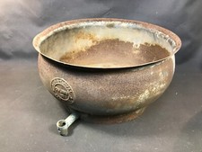 Ancienne gamelle en zinc écrémeuse Colibri Alfa-Laval déco brocante jardin