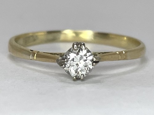 Bague solitaire antique or - antique,