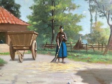 Tableau Ancien Peinture Huile