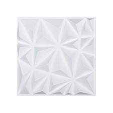 VEVOR Panneaux Muraux 3D PVC Lot de 33 30x30 cm Couvre 2,97 m² Blanc Mat Diamant