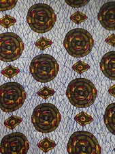 Tissu africain wax hollandais neuf - 4,80m