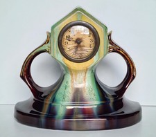 Ancienne pendule céramique Art-Nouveau à identifier Lunéville Thulin Belgique ?