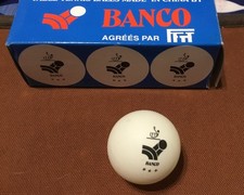 BOITE BANCO *** AVEC  1 BALLE  38mm TENNIS DE TABLE VINTAGE PING PONG