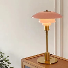 Nordic Glass LED Table Lamp Modern Gold Silver Desk Light for Living Room