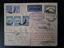 1931 GERMANY/BRAZIL ZEPPELIN - 2.SAF MIXED STAMPS,RETURN FLIGHT