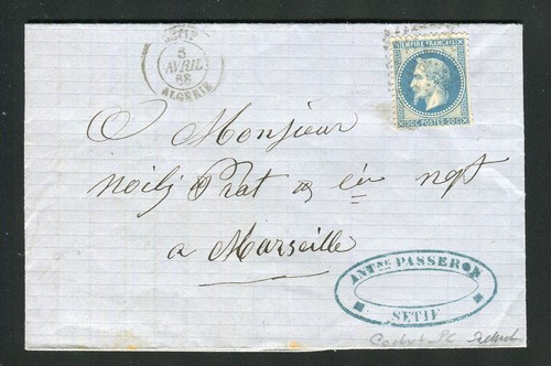 Rare lettre sétif - rare,